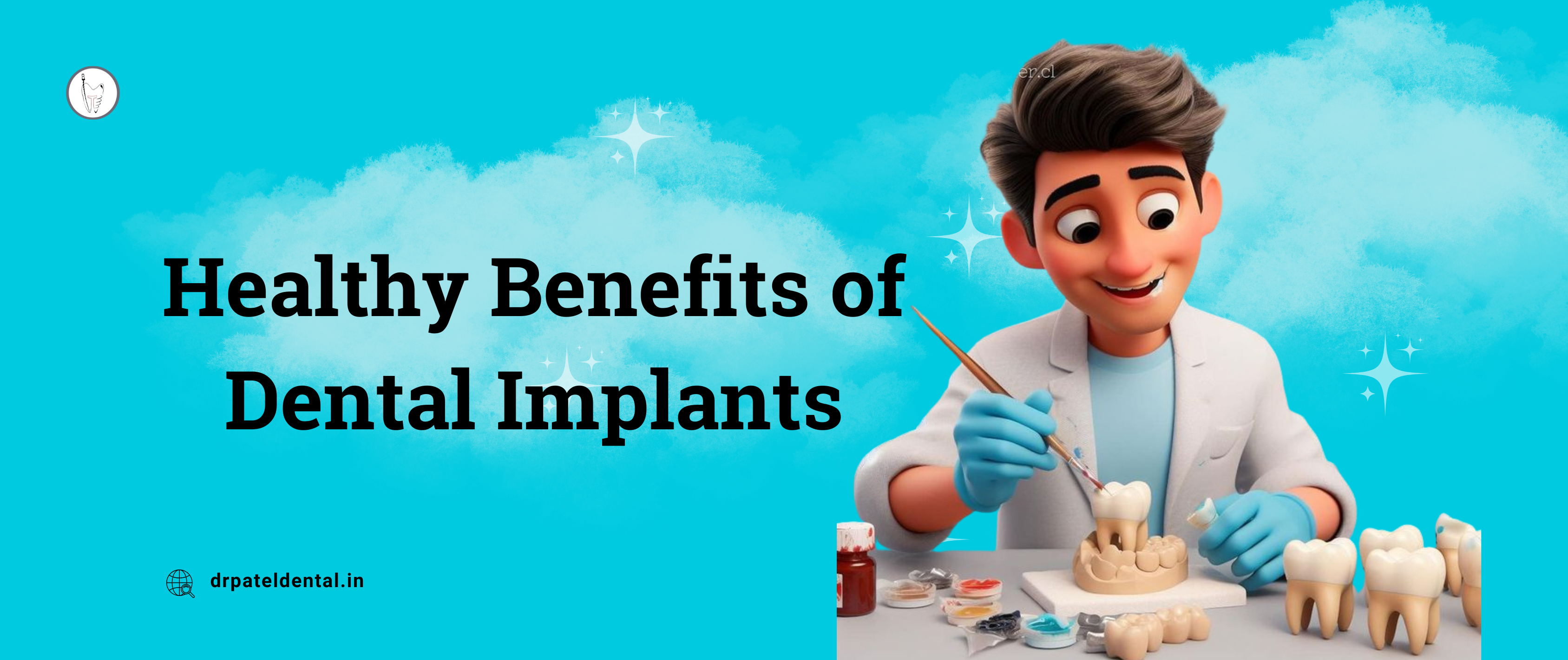 Dental implant x-ray highlighting bone integration